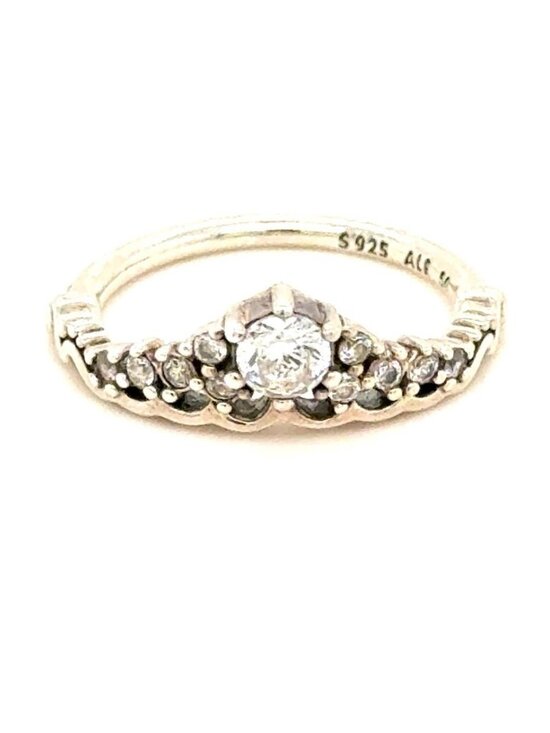 Pandora Fairytale Tiara Cz Ring - Picture 1 of 10